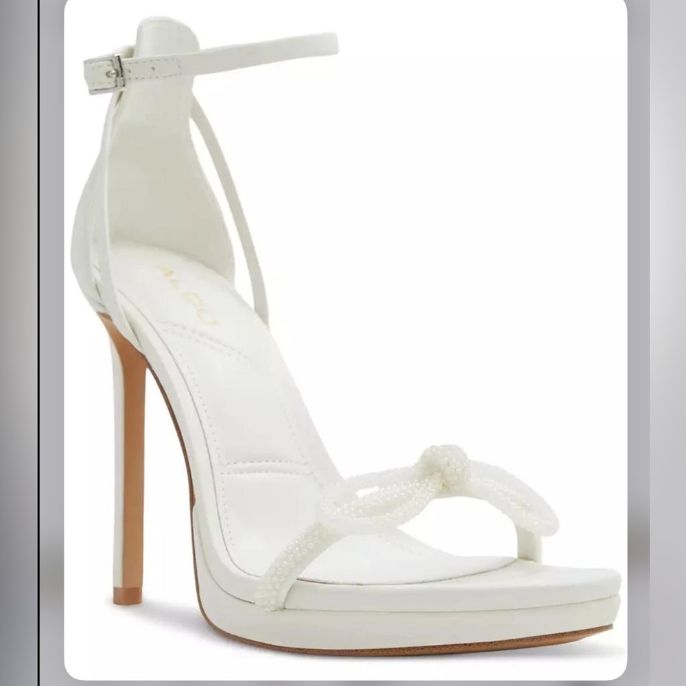 BRAND NEW ALDO Serene Bow Ankle-Strap Bow Dress Sandals